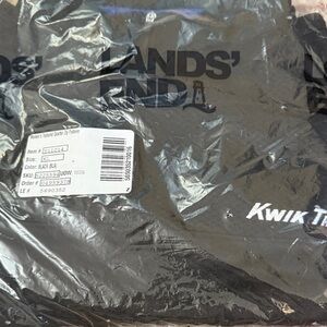 Lands' End Black Women's Kwik Trip Quarter Zip Pullover Uniform